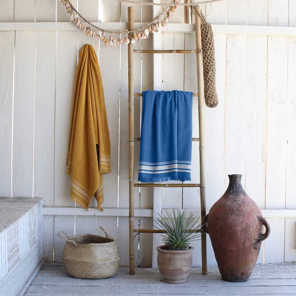 Fouta XXL - Rizo - Azul Denim / Greige - Faro
