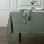 Carla - Tablecloth - Cotton Gauze - Celadon Green