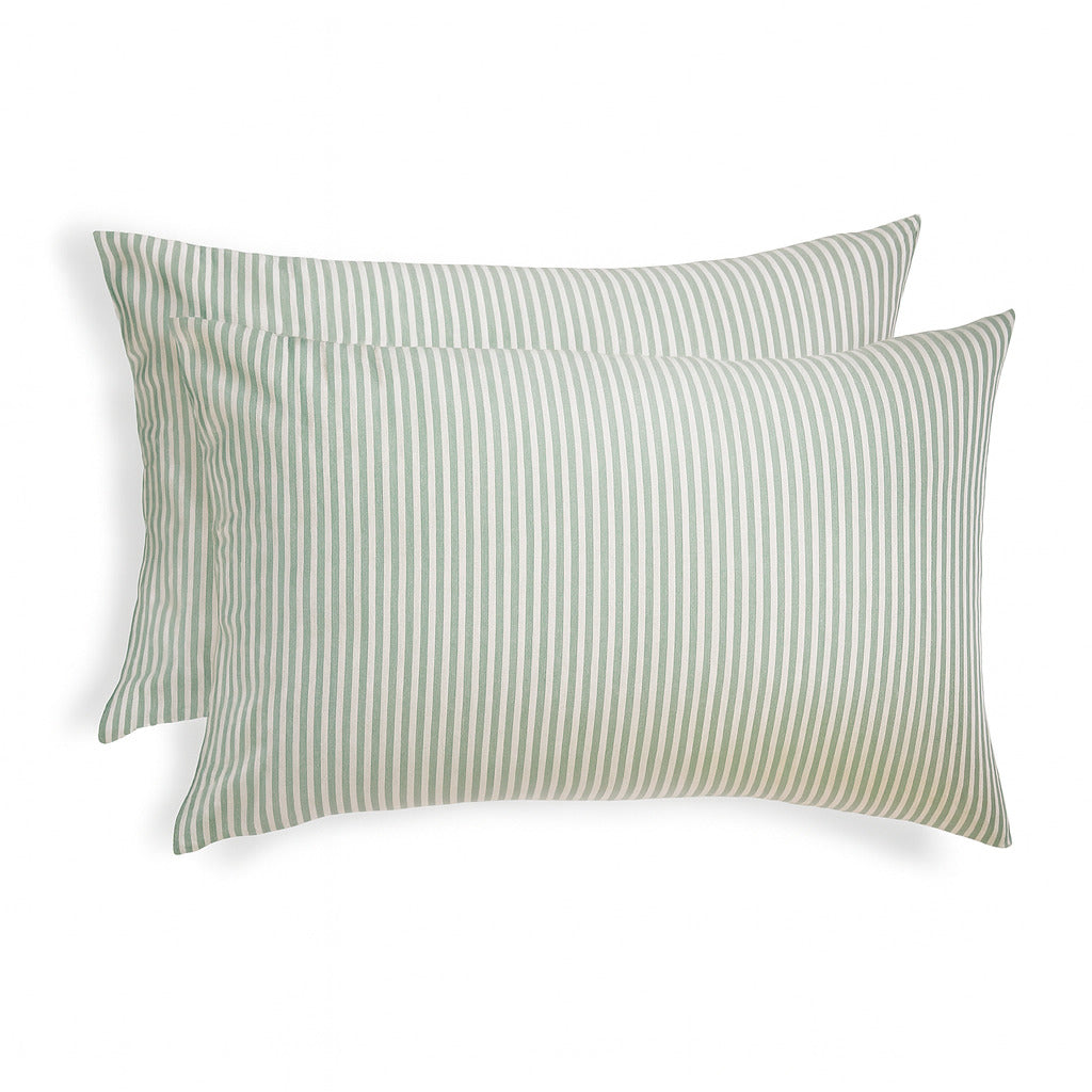 Lunar - Parure De Lit - Coton Lavé - Vert Céladon