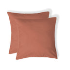 Luna - Funda De Almohada (X2) - Algodón Lavado - Terracota