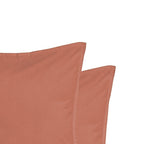 Luna - Funda De Almohada (X2) - Algodón Lavado - Terracota