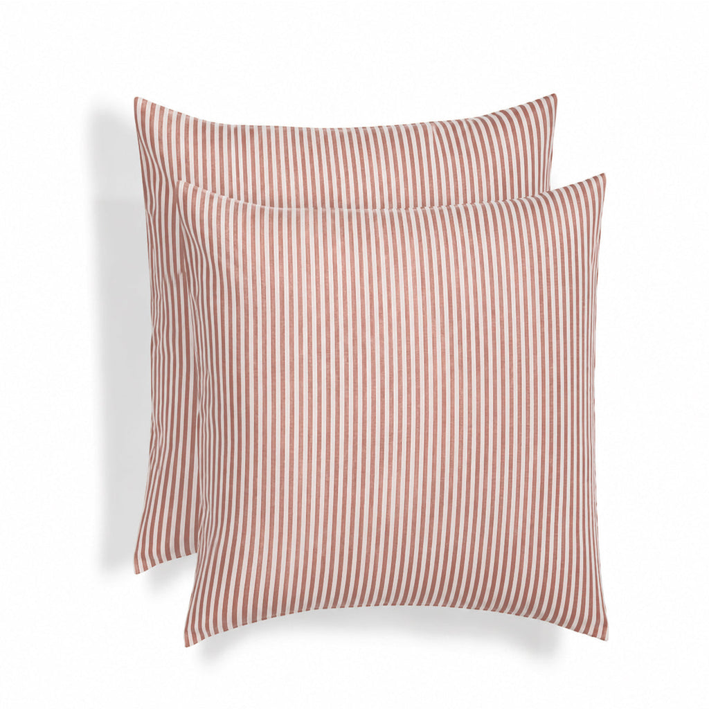 Lunar - Taie D'Oreiller (X2) - Coton Lavé - Terracotta