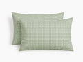 Lunas - Funda De Almohada (X2) - Algodón Lavado - Verde Celadón