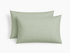 Lunas - Funda De Almohada (X2) - Algodón Lavado - Verde Celadón