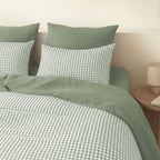 Lunas - Funda De Almohada (X2) - Algodón Lavado - Verde Celadón