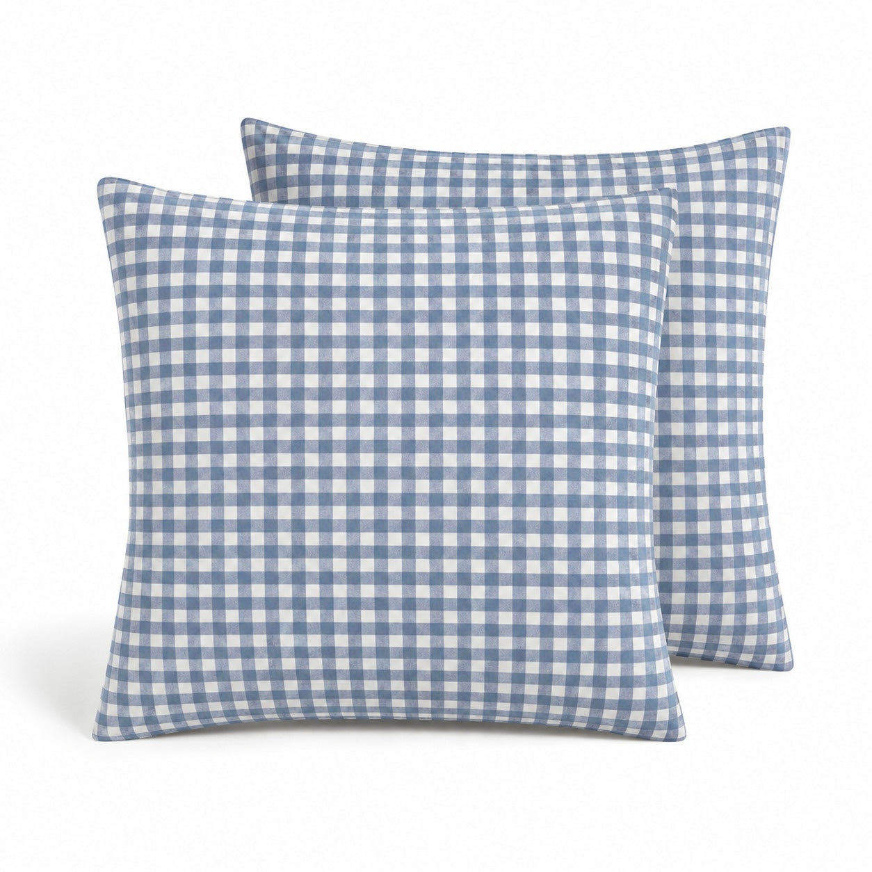 Lunas - Funda De Almohada (X2) - Algodón Lavado - Azul Tormenta