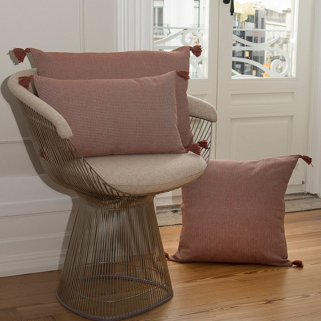 Stockholm - Cushion - Cotton - Tile Red