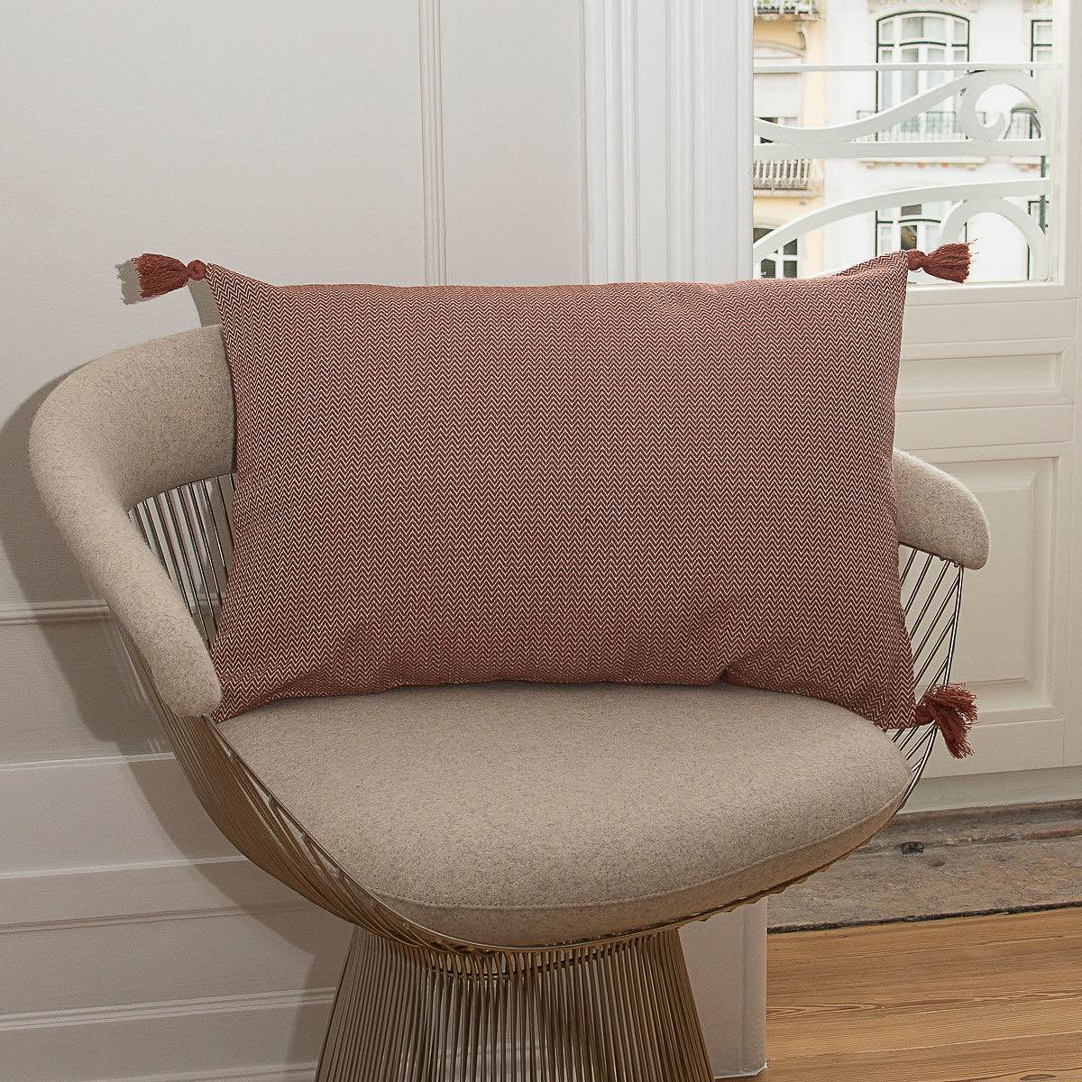 Stockholm - Cushion - Cotton - Tile Red