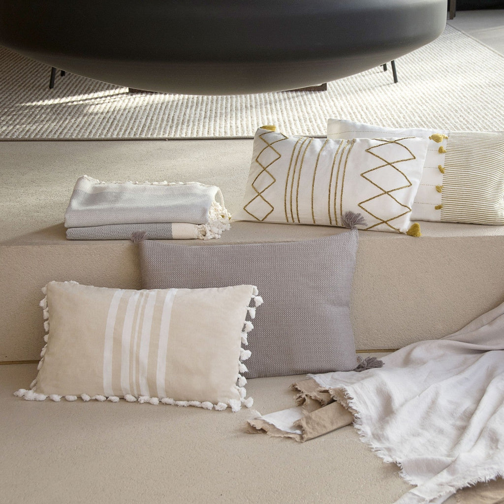 Stockholm - Cushion - Cotton - Taupe