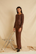Pantalon Princeton - Lurex Or Rose