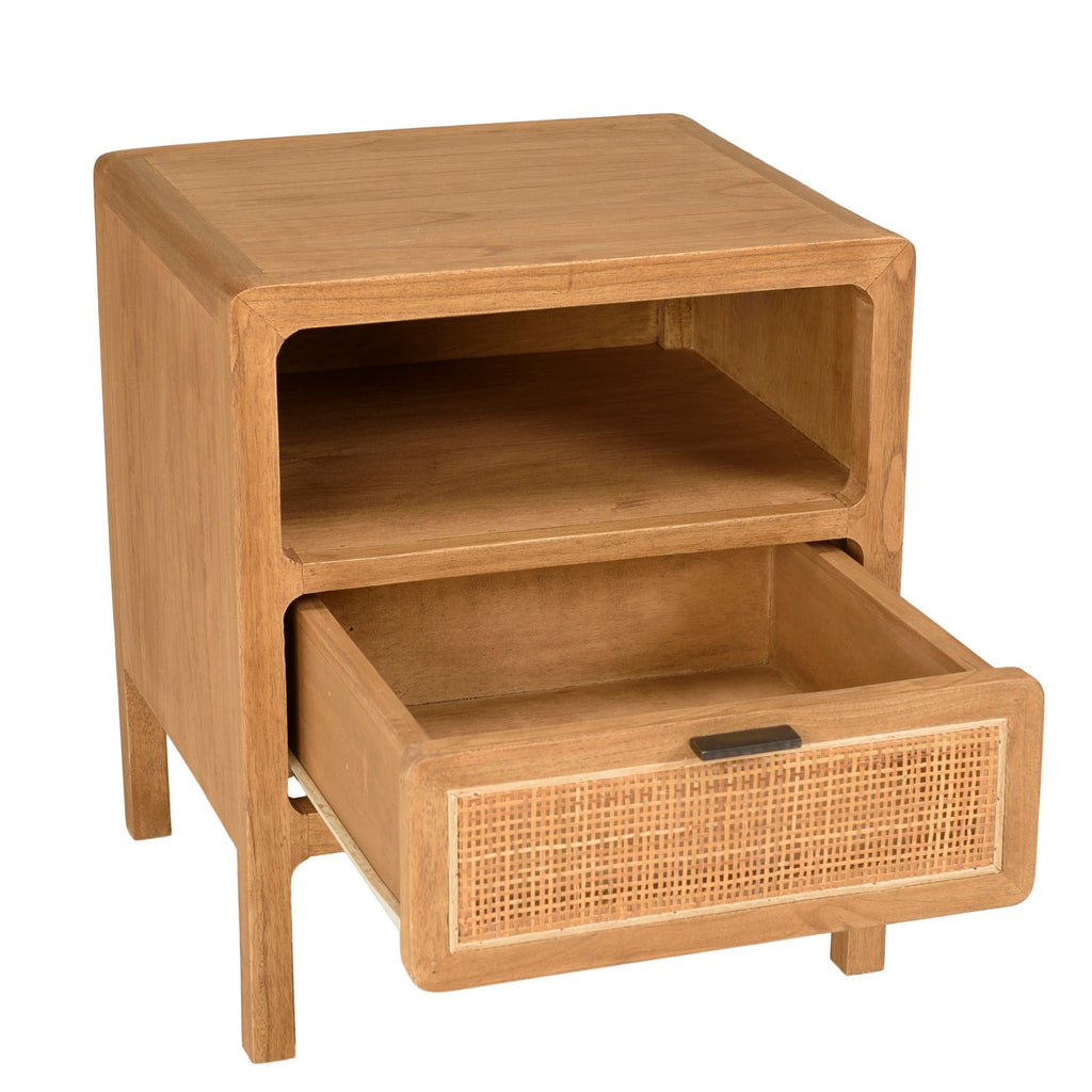 Amy - Bedside Table - Light Wood