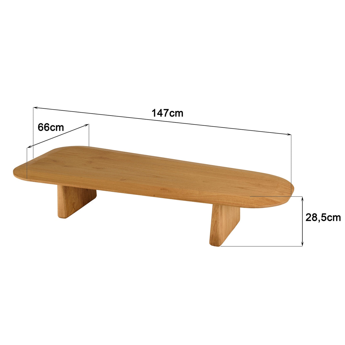Amy - Tavolino - Legno chiaro
