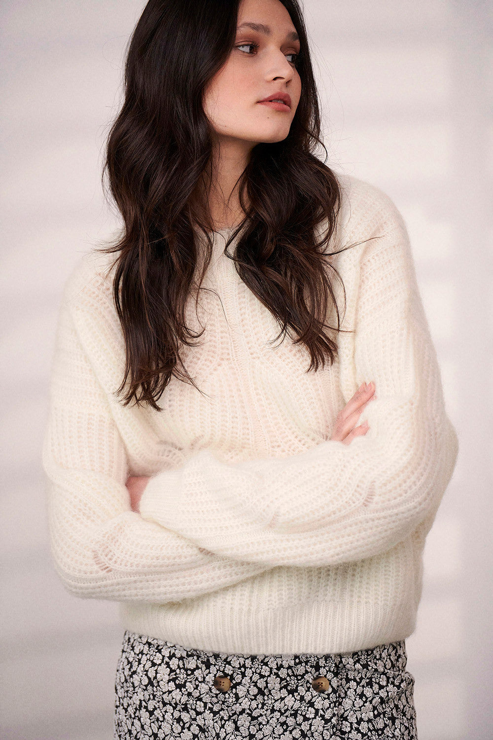 Pull Millepertuis - Blanc