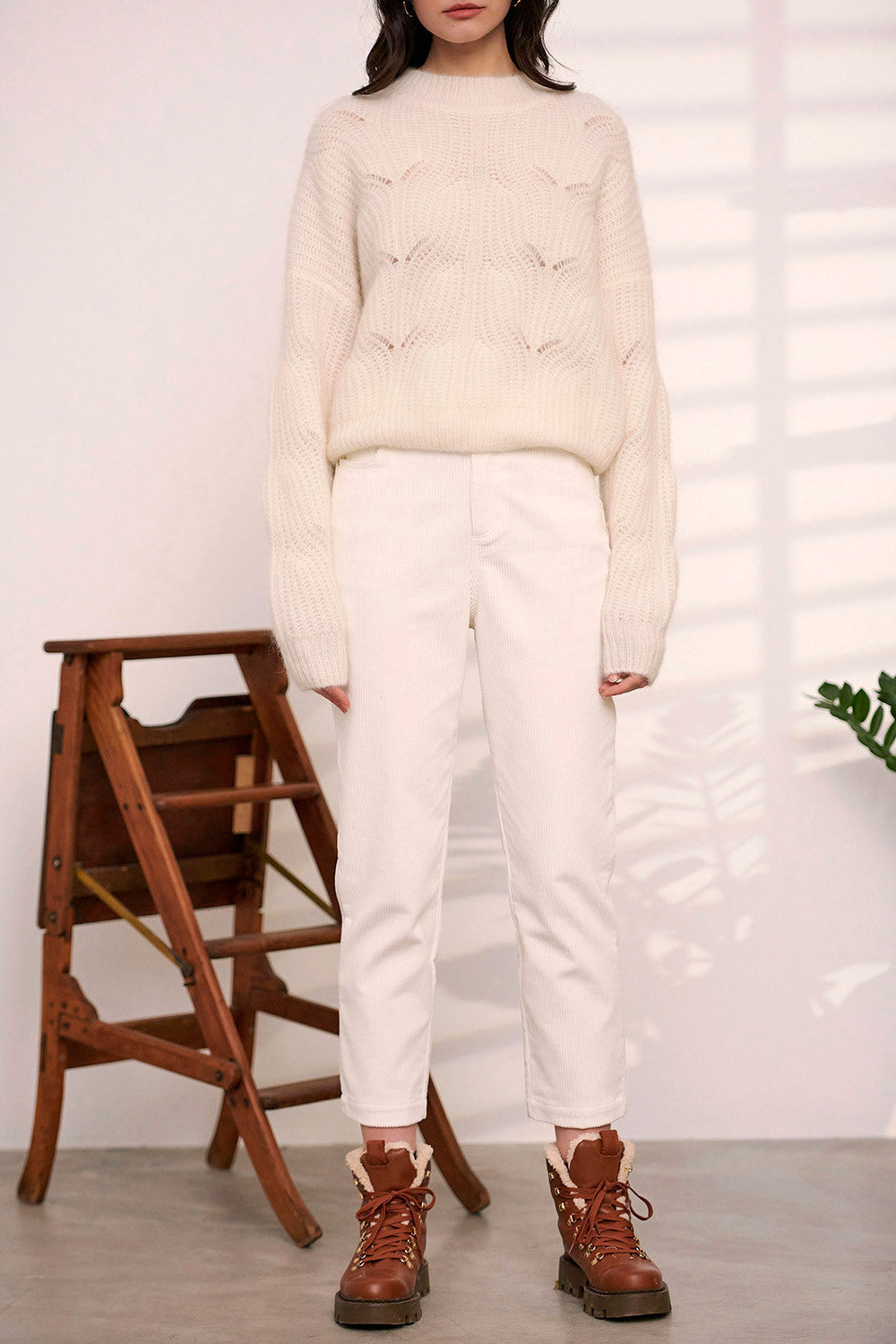 Pull Millepertuis - Blanc