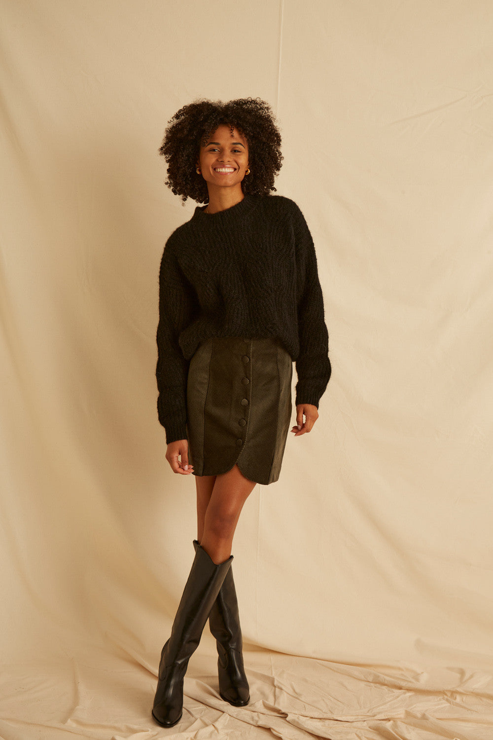 Pull Millepertuis - Noir