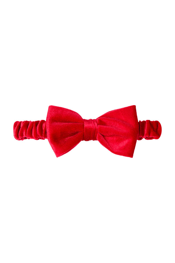 Bandeau En Velours - Rouge - Enfant Fille