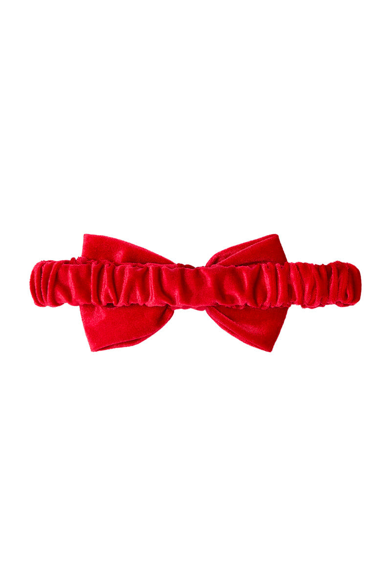 Velvet Headband - Red - Girls