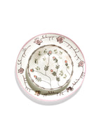 Midnight Flowers - Lot De 2 Assiettes Creuses - S - Porcelaine Bone China - Mirtillo Nude