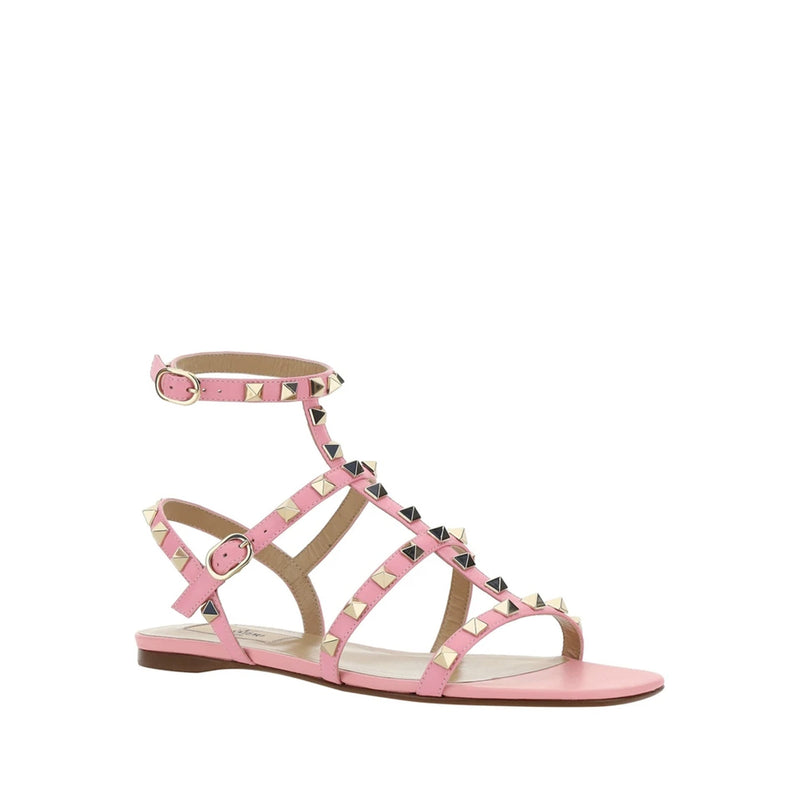 Sandales - Valentino Garavani Rockstud Leather - Pink