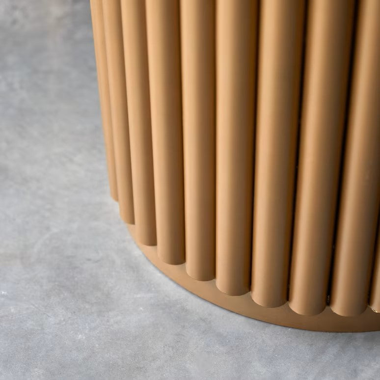 Isaure - Table Ronde 4-6 Pers. - Terrazzo - Blanc