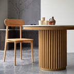 Isaure - Table Ronde 4-6 Pers. - Terrazzo - Blanc