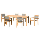 Kim - Salon De Jardin - Teck - Taupe/Marron