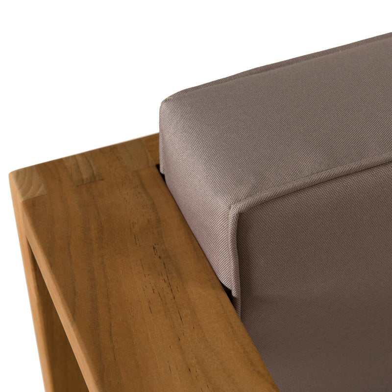 Kim - Salon De Jardin - Teck - Taupe/Marron