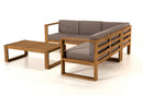 Kim - Salon De Jardin - Teck - Taupe/Marron