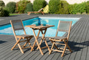 Fun - Salon De Jardin - Teck - Taupe/Marron