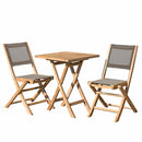 Fun - Salon De Jardin - Teck - Taupe/Marron