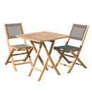 Fun - Salon De Jardin - Teck - Taupe/Marron