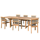 Fun - Salon De Jardin - Teck - Taupe/Marron