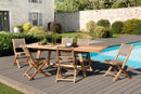 Fun - Salon De Jardin - Teck - Taupe/Marron