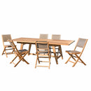Fun - Salon De Jardin - Teck - Taupe/Marron