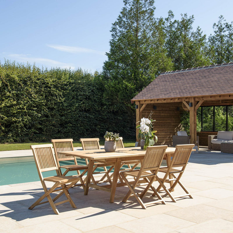Fun - Salon De Jardin - Teck - Marron