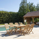 Fun - Salon De Jardin - Teck - Marron
