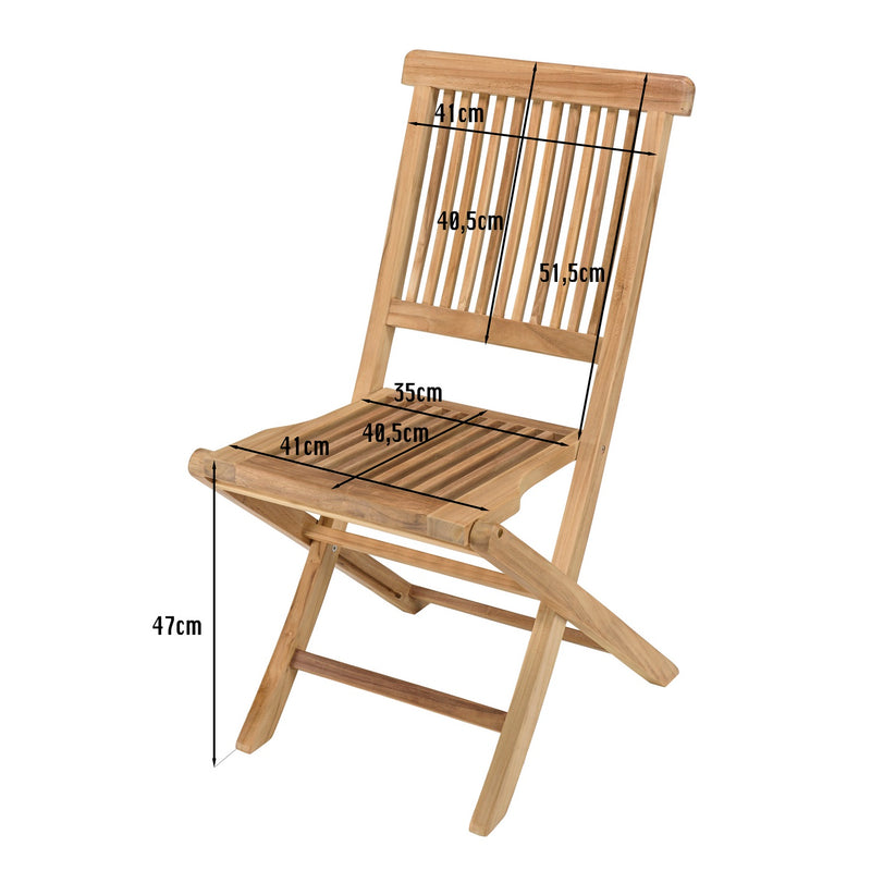 Fun - Salon De Jardin - Teck - Marron