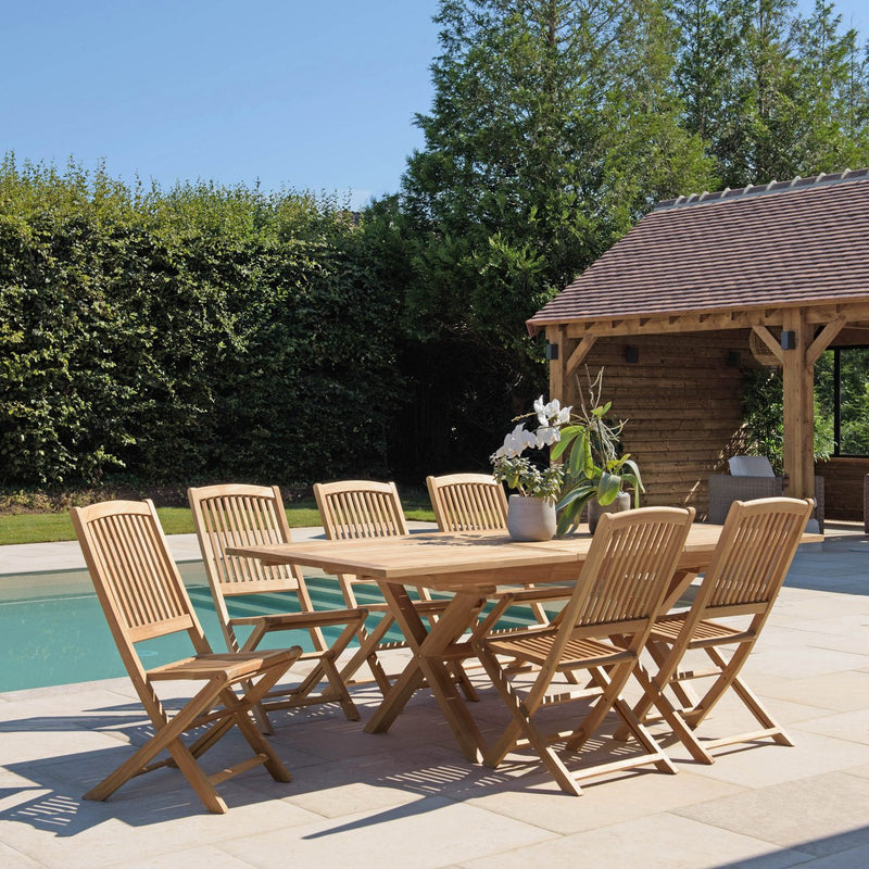 Fun - Salon De Jardin - Teck - Marron