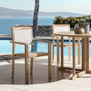 Fun - Lot De 2 Fauteuils Jardin - Teck/Textilène - Marron/Beige