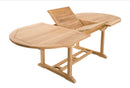 Fun - Salon De Jardin - Teck/Textilène - Beige/Marron