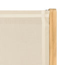Fun - Salon De Jardin - Teck/Textilène - Beige/Marron