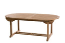 Fun - Salon De Jardin - Teck/Textilène - Beige/Marron