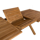 Fun - Salon De Jardin - Teck/Textilène - Beige/Marron