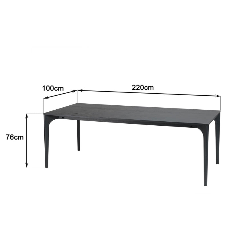 Maxence - Mesa de comedor - Negro