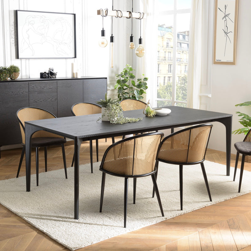 Maxence - Mesa de comedor - Negro