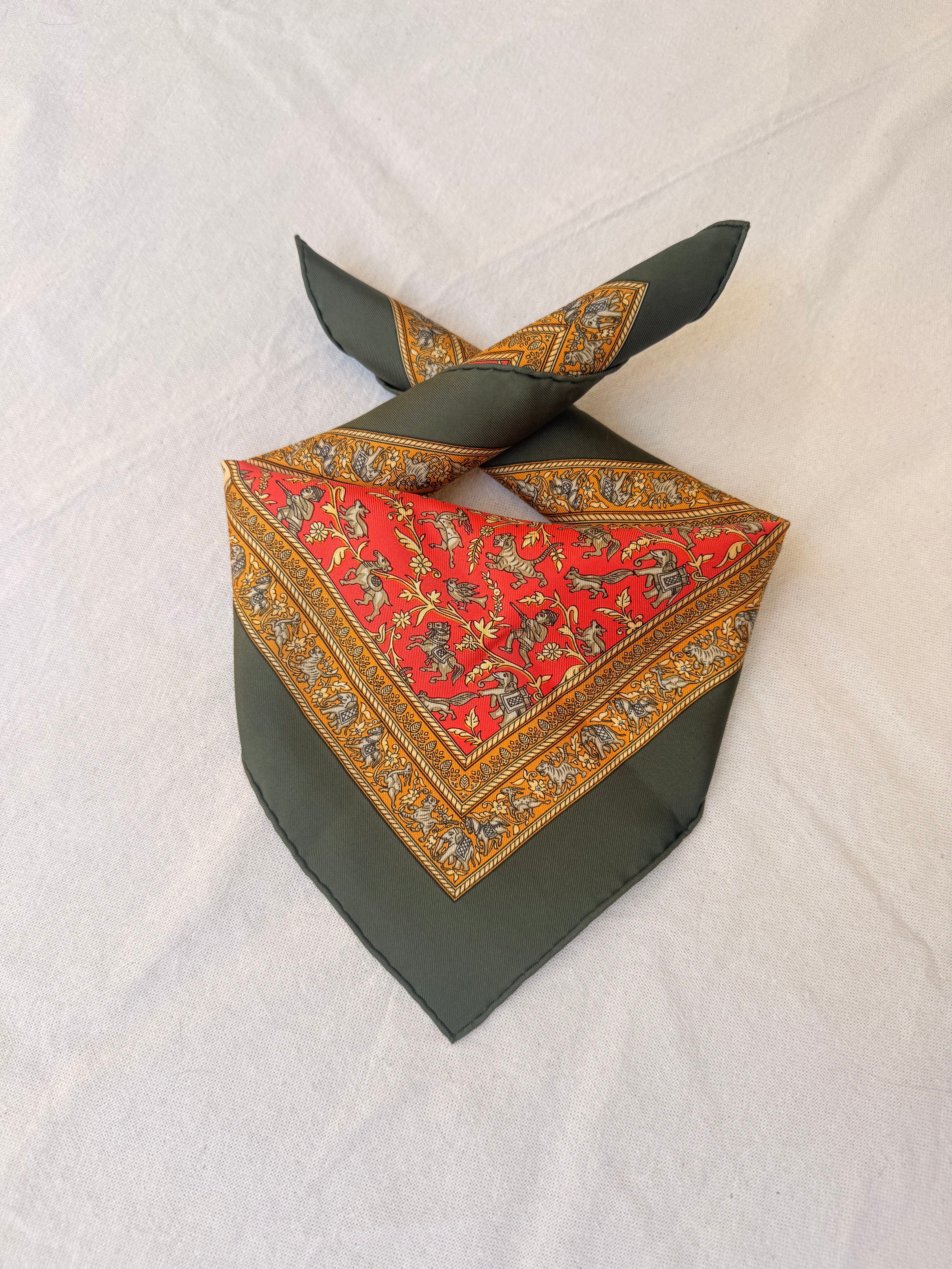 Gavroche Hermès – Modèle Chasse En Inde