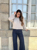 Maille En Laine Bianca Taupe