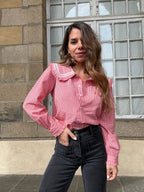 Anaëlle Claudine Collar Vichy Blouse