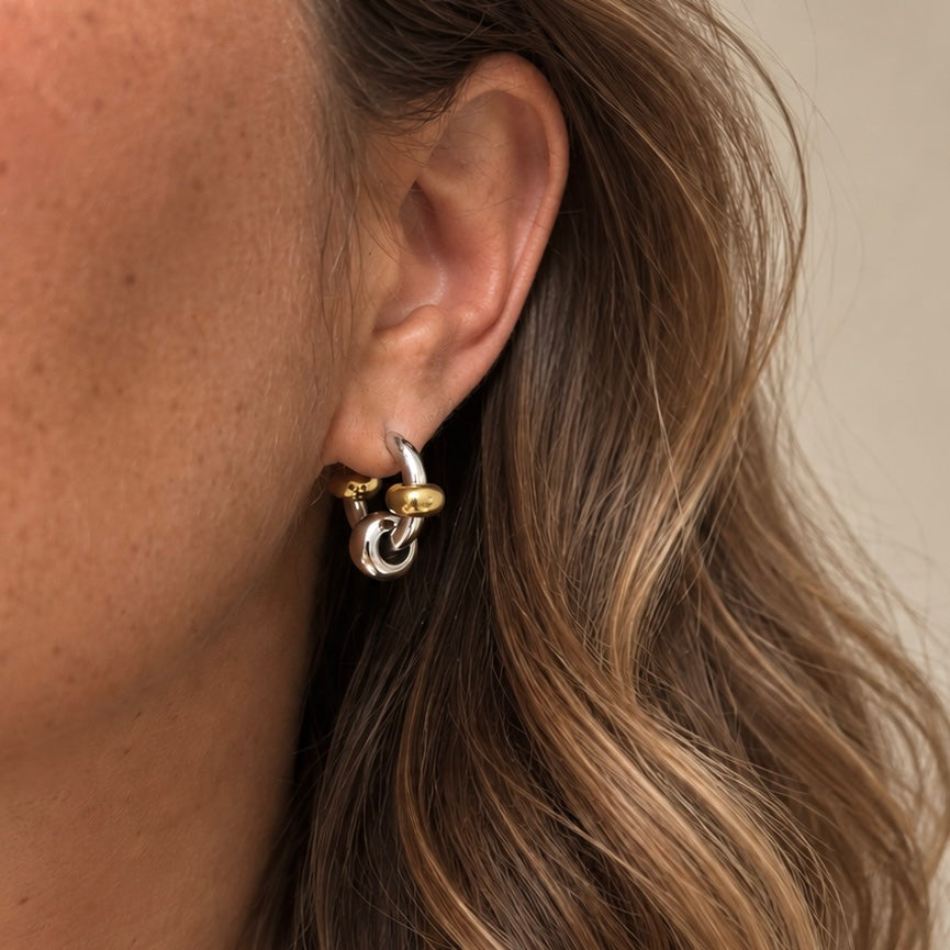 Boucles D'Oreilles Unora - Anneau Argent