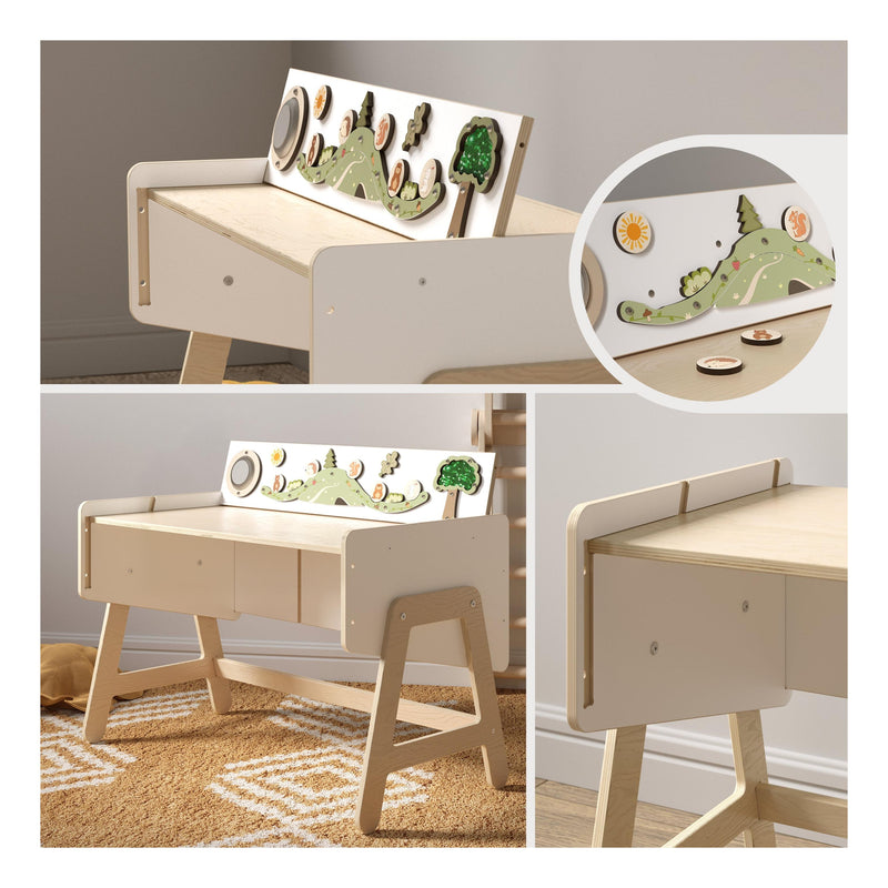 Étagère À Jouets & Table 2-En-1 – Lilu